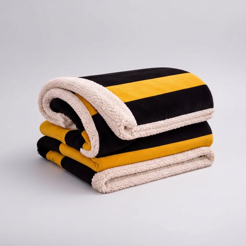Heritage Stripe Sherpa Blanket