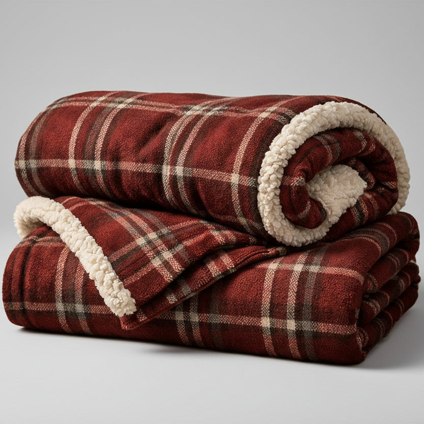 Heritage Plaid Sherpa Blanket