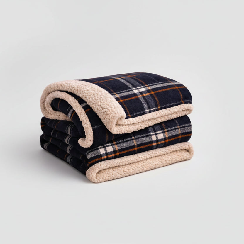 Heritage Plaid Sherpa Blanket