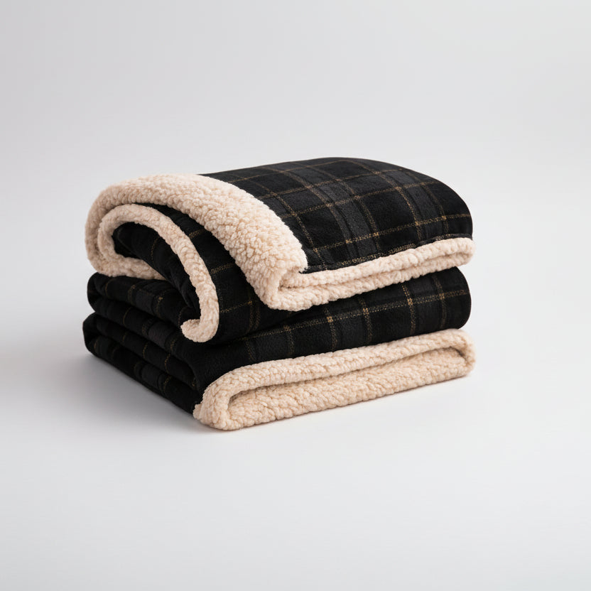 Heritage Plaid Sherpa Blanket