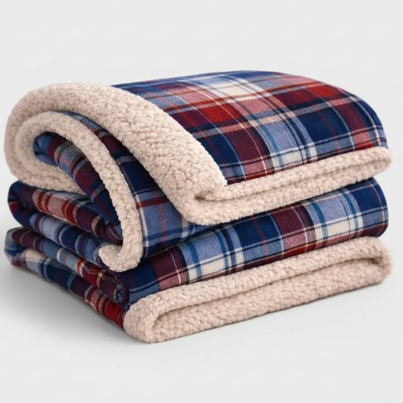 Heritage Plaid Sherpa Blanket